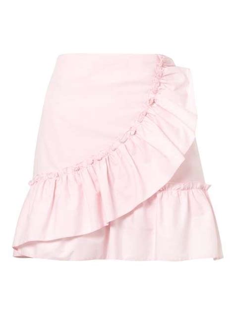 Pink Poplin Ruffle Mini Skirt Ruffle Mini Skirt Miss Selfridge