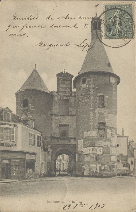 Issoudun Issoudun Le Beffroi Carte Postale Ancienne Et Vue D