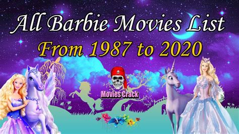 List Of All Barbie Movies Barbie Movies List Youtube