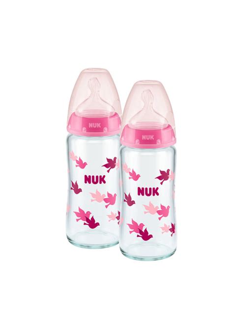 Nuk First Choice Biberon Temperature Control M En Verre Rose Ml