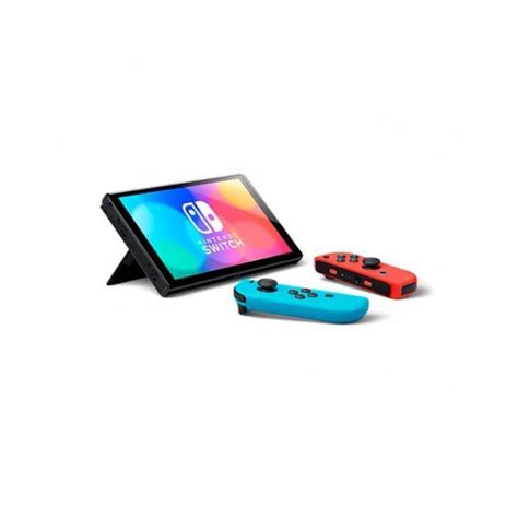 Nintendo Pack Switch Oled Azul Néon Vermelho Néon Chocobo Gp