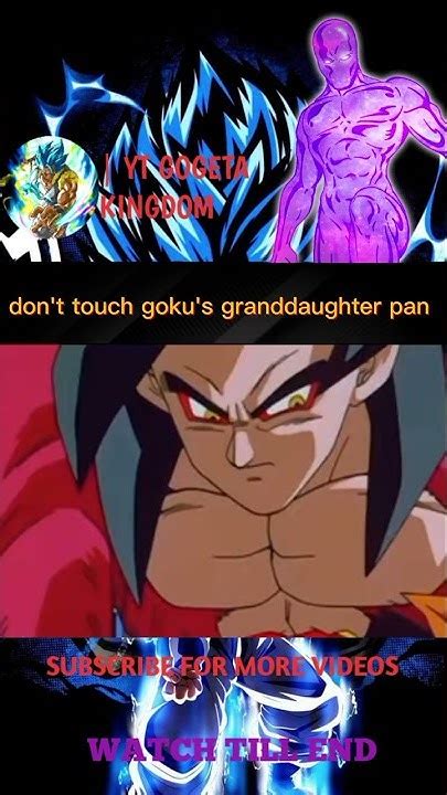 Dont Touch Gokus Granddaughter Pan Goku Badass Moment Dragonball