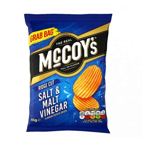 Mccoys Salt And Malt Vinegar Grab Bag Crisps 26x45g Hendersons Foodservice Ireland