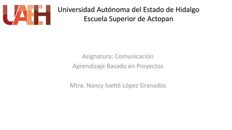 Universidad Aut Noma Del Estado De Hidalgo Escuela Superior De Actopan