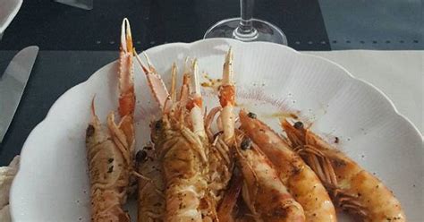 Gambas Al Ajillo Picantonas Y Cigalas Y Langostinos A La Plancha Receta