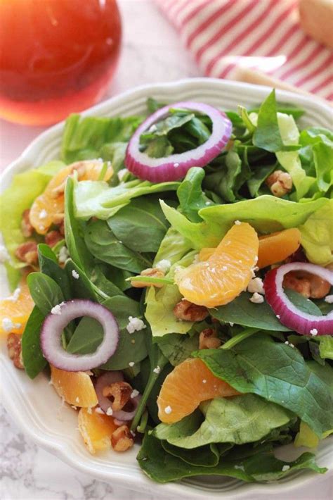 Orange Walnut Salad With Sweet And Sour Dressing Recipe Recipes Worth Repeating Sweet And