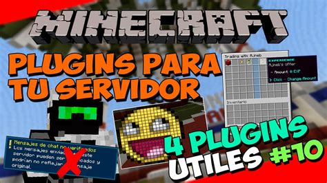 PLUGINS Para Tu SERVIDOR De Minecraft 4 PLUGINS UTILES 10 YouTube