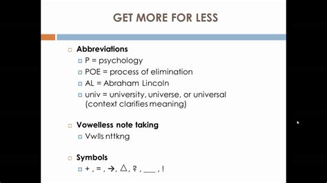 Active Note Taking Strategies Youtube