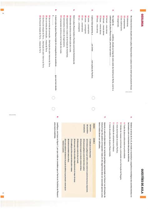 Quest O De Aula Geo Biologia E Geologia Studocu