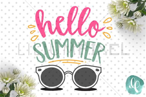 Hello Summer Svg Png Dxf Jpeg Cutting File By Lilium Pixel Svg