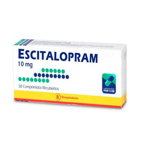 Escitalopram Comprimidos Recubiertos 10mg — Farmacia El Quimico