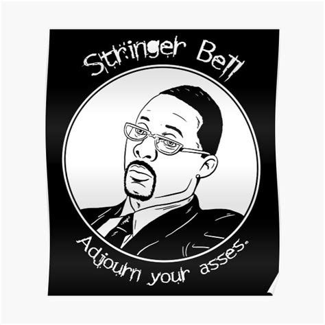 "Stringer Bell - The Wire" Poster for Sale by blacksnowcomics | Redbubble