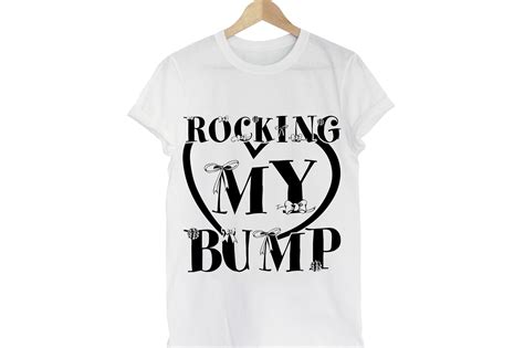 Pregnancy Svg Design Rocking My Bump Graphic By MIKU Design Store