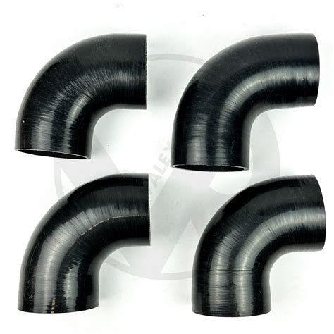 3 Inch Silicone 90 Degree Elbow Coupler Hose Intercooler Pipe Black 4 Pack Ebay