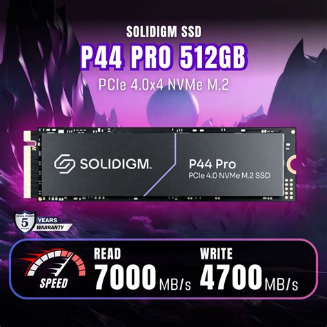 Solidigm Ssd เอสเอสดี รุ่น P44 Pro ขนาด 512gb M2 Nvme Pcle 40 X4