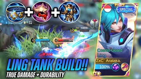 NEW META LING TANK BUILD Susah Matinya True Damage Mobile