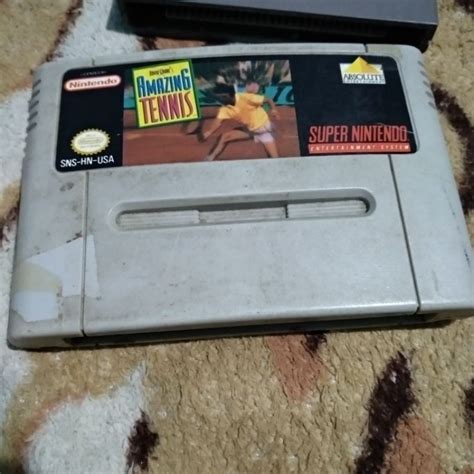 Cartucho Snes Amazing Tennis Super Nintendo Shopee Brasil