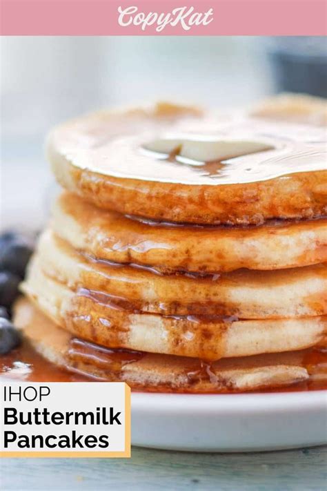 Ihop Original Buttermilk Pancakes Copykat Recipes