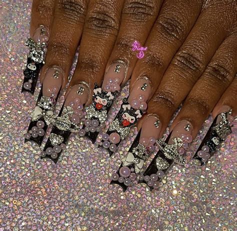 Pin On Nails Spring Acrylic Nails Hello Kitty Nails Really Cute Nails