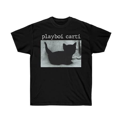 Playboi Carti Cat T Shirt Merch Meme Tee Tour Tshirt Tees Etsy