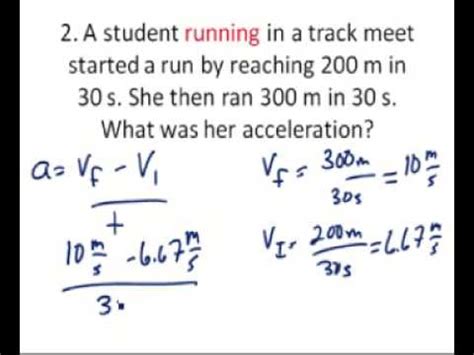 What Are The 3 Formulas For Acceleration