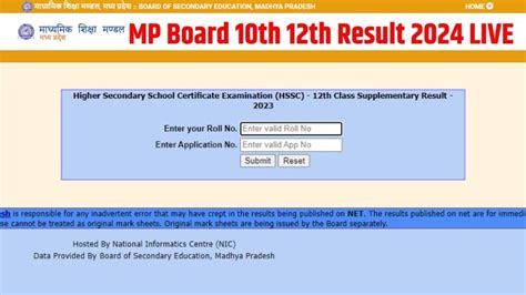 Mp Board 10th 12th Result 2024 Date Check एमपी बोर्ड रिजल्ट 2024 On