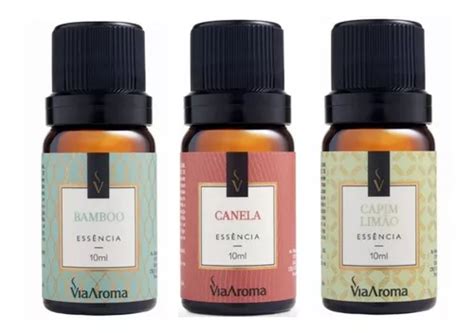 Kit Essências Aromatizantes Via Aroma P Difusor De Ambiente MercadoLivre