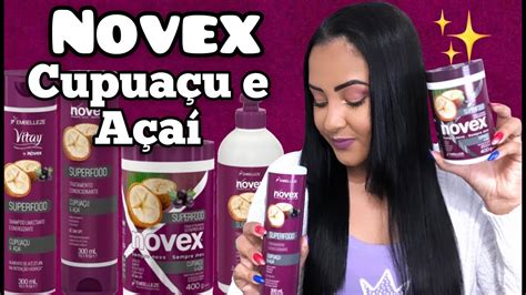 Novex Superfood Cupua U E A A Embelleze Lan Amento Youtube