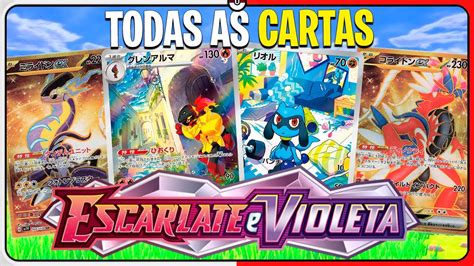 Todas as Cartas do ESCARLATE e VIOLETA a Nova Coleção do Pokémon TCG