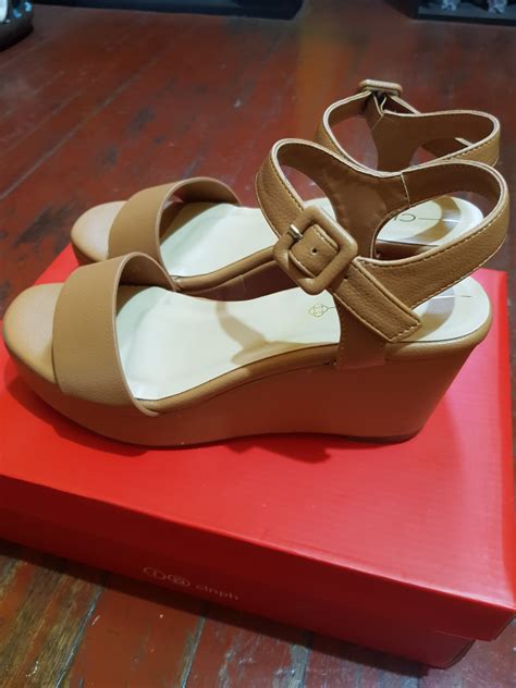 Cln Wedge Sandals Womens Fashion Footwear Sandals On Carousell