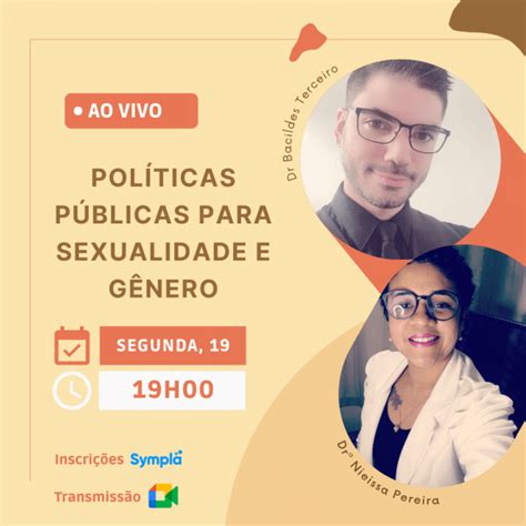 Políticas Públicas Para Sexualidade E Gênero Online Sympla