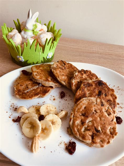 Placki Na Mietance Kokosowej Z Bananem I Gorzk Czekolad Bez Laktozy