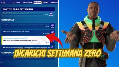 Guida Incarichi Settimana Zero Fortnite Capitolo 4 Stagione 4 Youtube