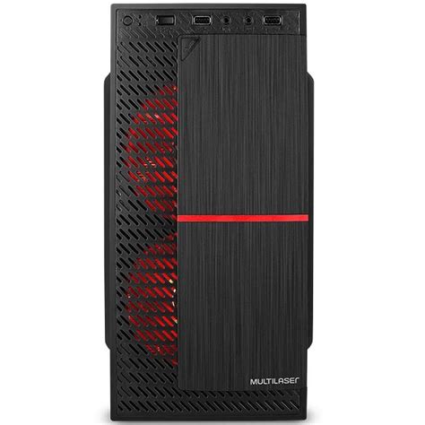 Gabinete Micro ATX Sem Fonte 2 Coolers Multilaser GA206 Starhouse