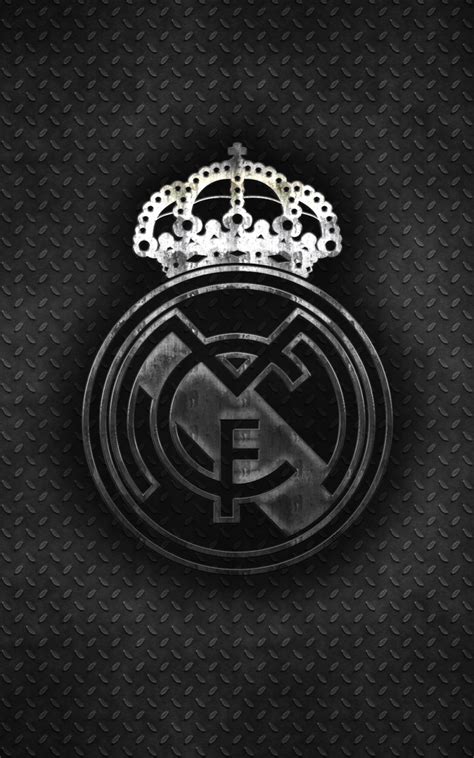 Sports Real Madrid C F Logo Soccer 800x1280 Phone Hd Wallpaper