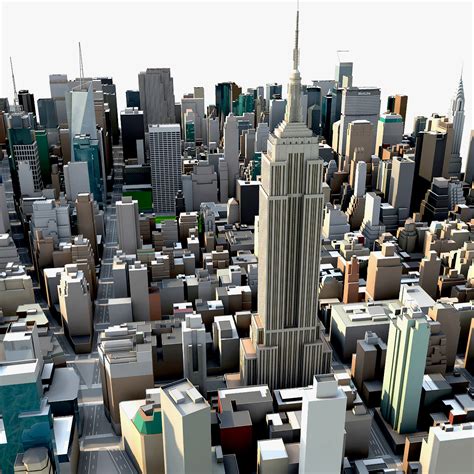 new york city manhattan 3d model