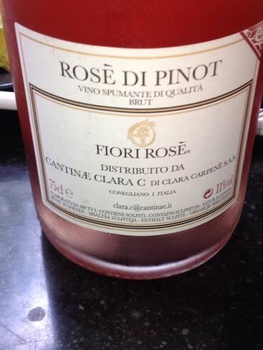 N V Clara C Fiori Rosé di Pinot Brut Vivino US