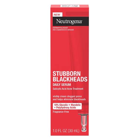 Neutrogena Stubborn Blackheads Daily Acne Facial Serum Walgreens