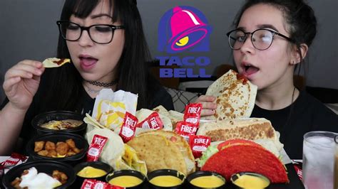 Taco Bell Feast Mukbang Eating Show Subscribers Pick My Food Youtube