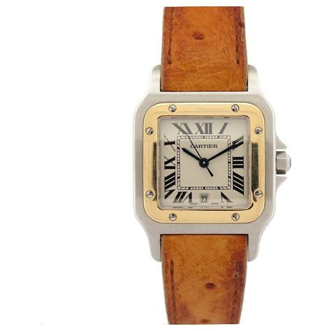 Cartier Santos Galbee Watch 29mm 187901 Gold And Steel Quartz Watch