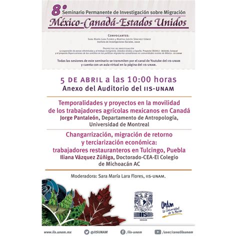 Seminario Permanente de Investigación sobre Migración México Canadá