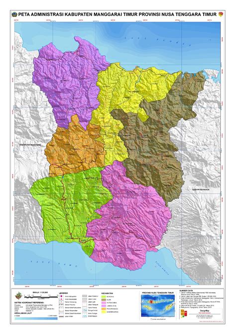 Administrasi Kabupaten Manggarai Timur Peta Tematik Indonesia