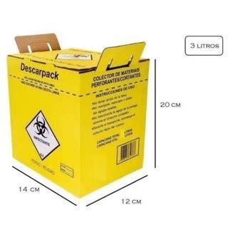 Caixa Coletora Material Perfurocortante 3 Litros Descarpack Shopee Brasil