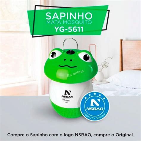 Sapinho Lumin Ria Armadilha Pega Mosquito Pernilongo Verde Escorrega