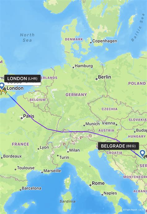 Review Of Air Serbia Flight From Belgrad To London In Economy