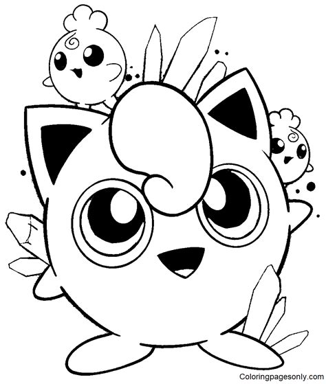 Jigglypuff Pokemon Coloring Page