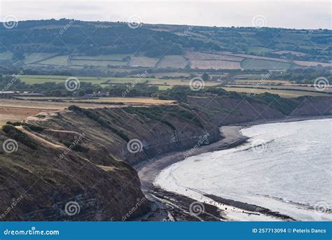 East Yorkshire in the North Sea Coast Showing the Sandy Beach . Stock ...