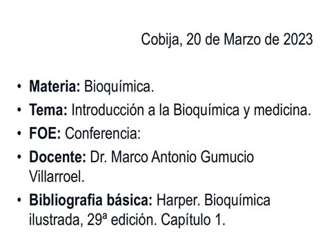 Introducción a la Bioquímica y medicina Guido Walter Vargas Apaza uDocz