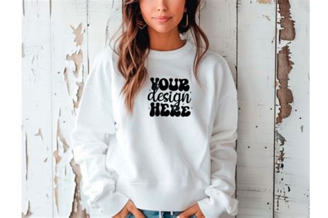 Boho Gildan Sweatshirt Mockup Graphic By Mockupseasy Creative