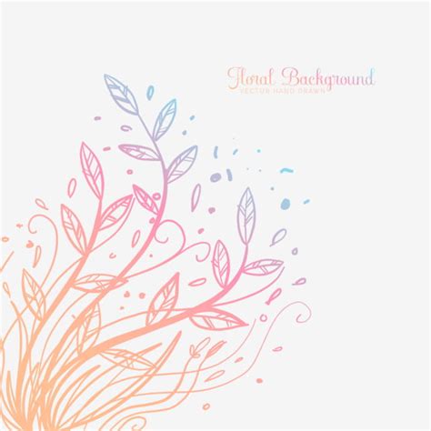 Hand Drawn Floral Vector Art PNG Hand Drawn Decorative Floral